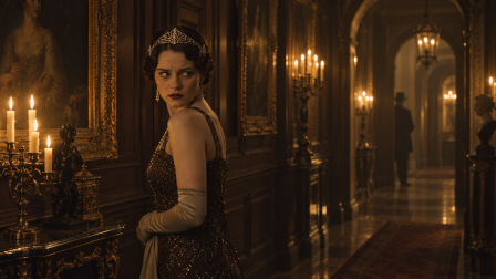 Cinematic 1920s mansion image series